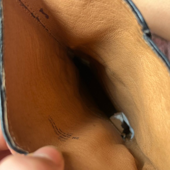 Softt Black Leather Ankle Boots Buckle Detail Heeled Booties Size 7.5 - Picture 7 of 8